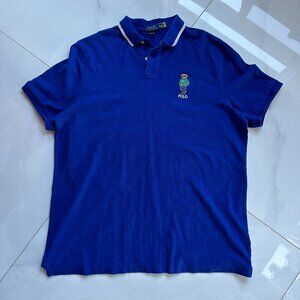Ralph Lauren | Bear Polo Shirt | XXL | Classic Fit | Royal Blue | 100% Cotton